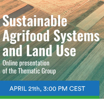 Sustainable Agrifood Systems and Land Use, 21 aprile: presentazione online del Gruppo Tematico SDSN Europe
